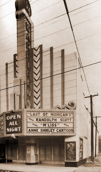 Warfield Theatre - Vintage Pic (newer photo)